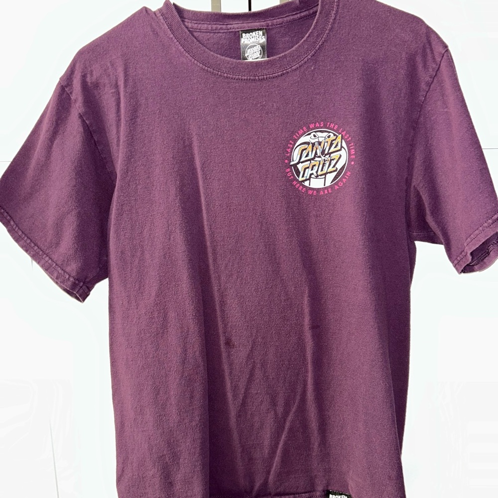 Santa Cruz Skateboards Purple Short Sleeve Tee